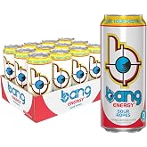 Bang Energy Sour Ropes, Sugar-Free Energy Drink, 16-Ounce | Pack of 12