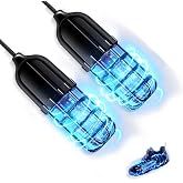 MWNI Ultraviolet Shoe Deodorizer,UV Light Sneaker Cleaner,Smart Timing UV Footwear Odor Elimination,360&deg;Ultraviolet Bulb Design, Applicable to All Shoes and Boots 6W （Black）