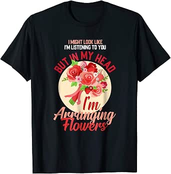 black shirt with flowers women's