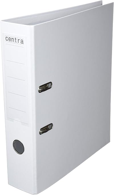 Centra 230163 A4 75 mm PP Lever Arch Files White