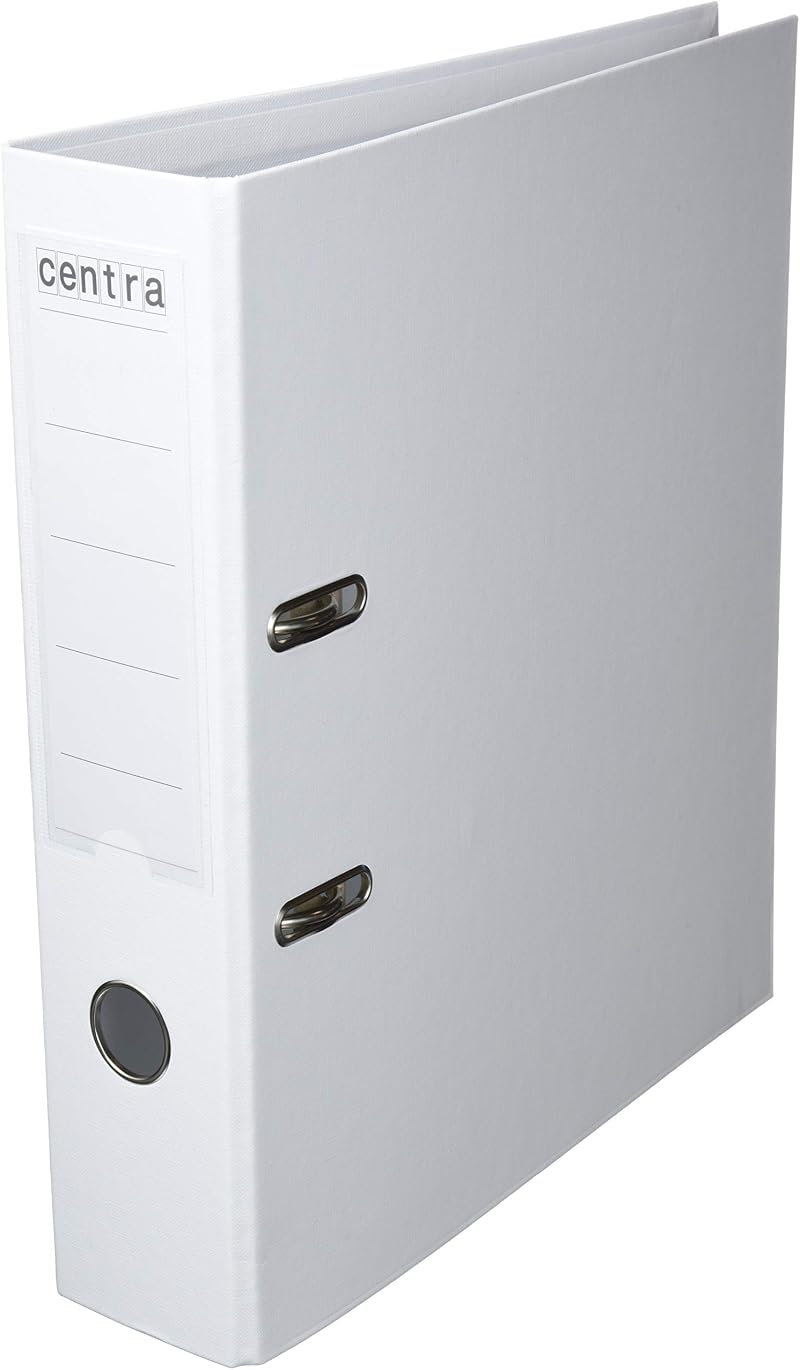 Centra 230163 A4 75 mm PP Lever Arch Files White