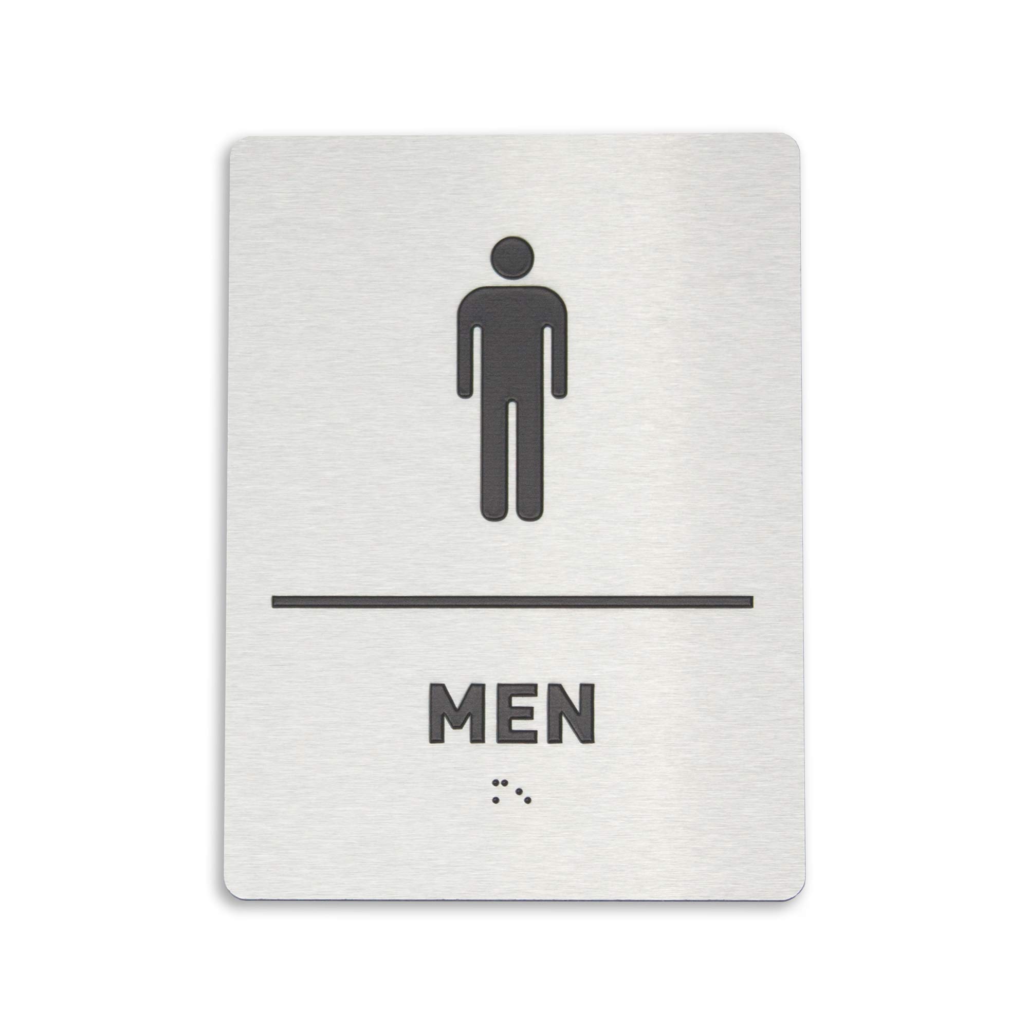 Buy Men Bathroom Sign by GDS - ADA Compliant, Wheelchair Accessible ...