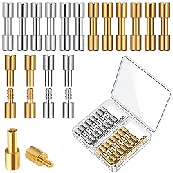 20 Sets Brass Bracket Bolt Fasteners and Stainless