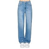 WAX JEAN Collection Women's Loose Fit Straight Wide