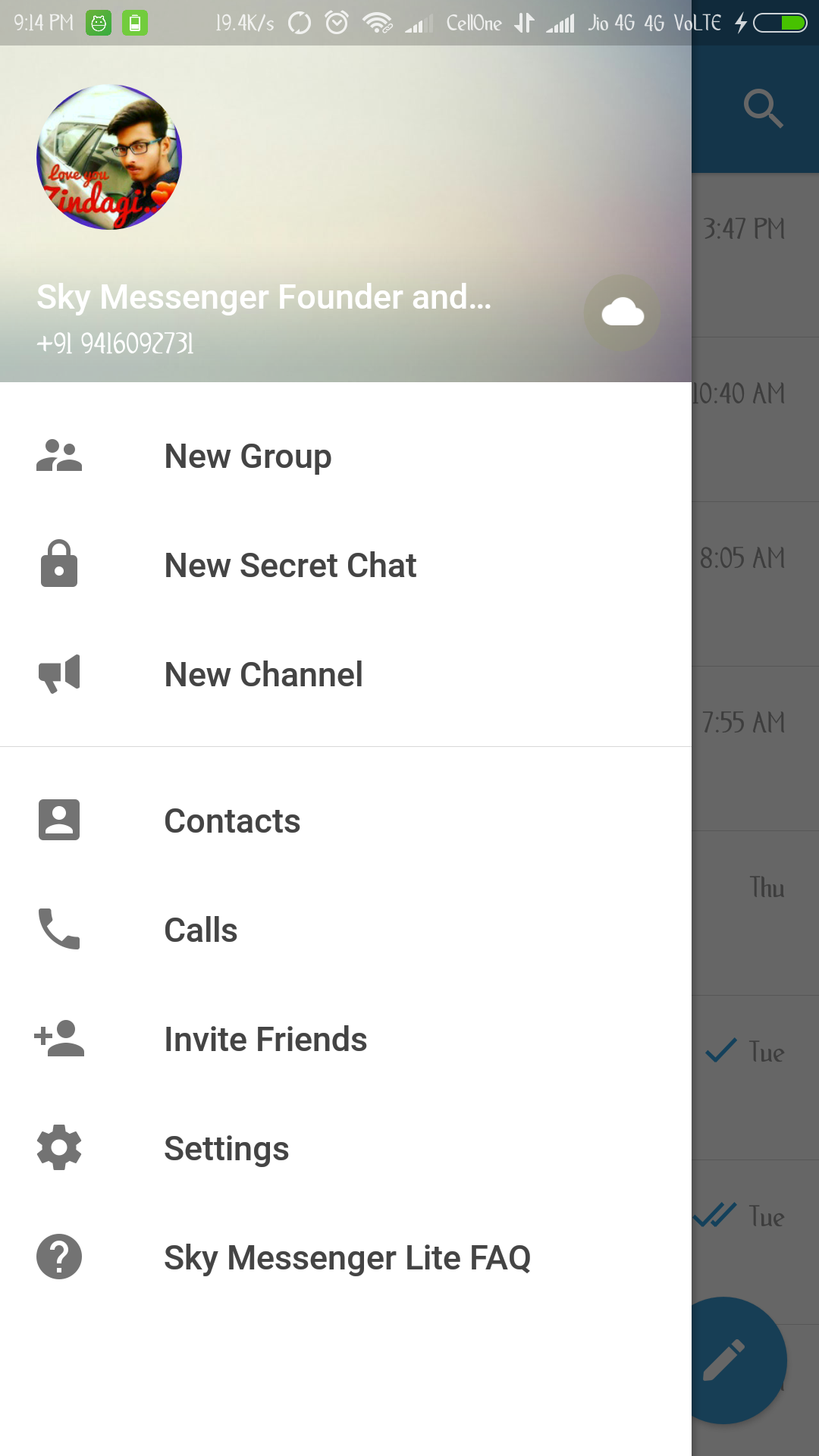 Sky Messenger LiteAmazon.deAppstore for Android