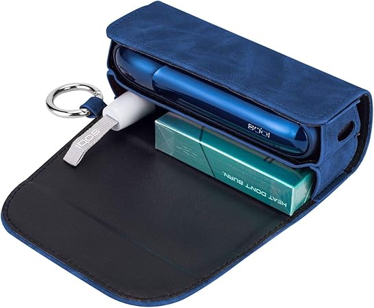 Amazon Co Jp Wooce アイコス3ケース 新型 Iqos3 専用ケース 電子たばこ 保護ケース 革 カバー おしゃれ 人気便利収納 ブルー ドラッグストア