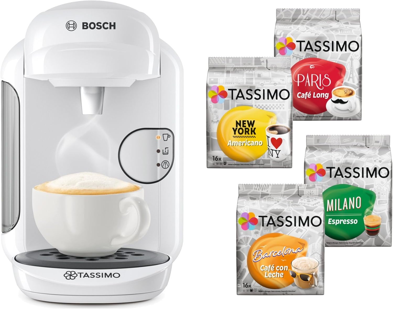 Amazon.de Bosch TASSIMO VIVY 2 Kapselmaschine + 4x TDiscs limitiert