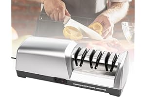 CWOVRS Electric Knife Sharpener, 3-Stage Knife Sharpener Electric, Knife Sharpening System with Precision Angle Guide, Diamon