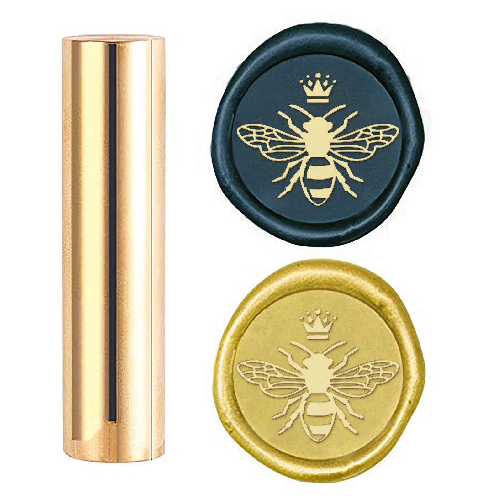 CRASPIRE Wax Seal Stamp Bee, Sealing Wax Stamps Animal Mini Brass Stamp Gun Wax Seal 15mm for Envelope Invitation Wedding Embellishment Bottle Decoration