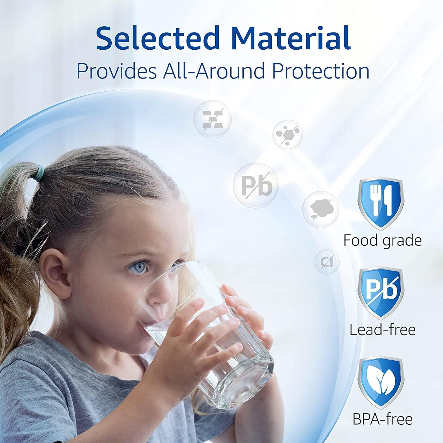 Waterspecialist UKF8001 Water Filter, Replacement for EveryDrop Filter 4, Whirlpool EDR4RXD1, 4396395, Wrx735sdbm00, Mfi2570fez Msd2651heb, Krfc300ess01, Pack of 3
