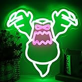 Ghost Neon and Horror Busters Neon Slimer Sign for Wall Decor, Dimmable for Wall Decor Green Glut of A Ghosty Neon light for Bedroom,Kids Room,Man Cave for Birthday Gifts 14 * 12 IN