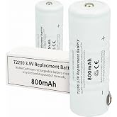 ITMBET 2-Pack Replacement Battery for Welch Allyn 72200 3.5V 800mAh Ni-Cd Rechargeable Battery Compatible with 60835, 71000, 71670 Power Handles