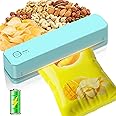 FEPPO Bag Sealer, 3000mAh Rechargeable Mini Bag Sealer with 6.2" Heating Strip, Chip Bag Sealer Heat Seal Portable 3 Adjustable Gears Quick Heat Sealer for Chips Snacks Candies Bags Food Storage