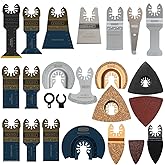 XXGO 120 Pcs Oscillating Multitool Blades Accessories Kits Compatible with Bosch, Chicago, Craftsman, Dremel, Fein, Harbor Fr