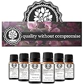 Nature’s Oil Floral Set of 6 Premium Grade Fragrance Oils - Lavender, Gardenia, Rose, Jasmine, Honeysuckle, Lilac & Lillies - 10ml