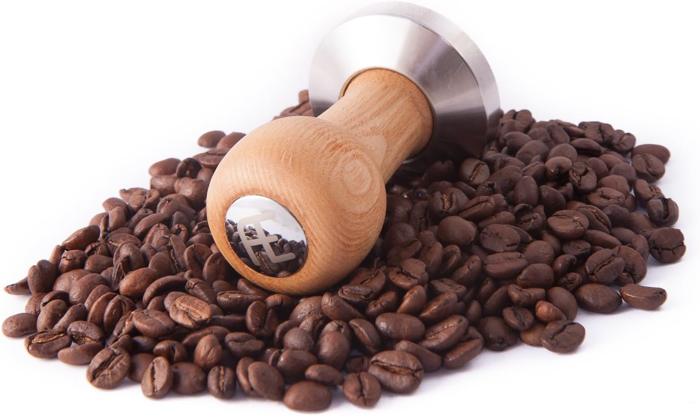 AE Fellini Tamper (57mm) P - Quality espresso tamper - Stainless steel base - hardwood handle