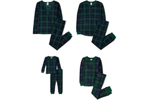 The Children's Place Family Matching, Plaid Waffle 2 Piece Pajama Sets