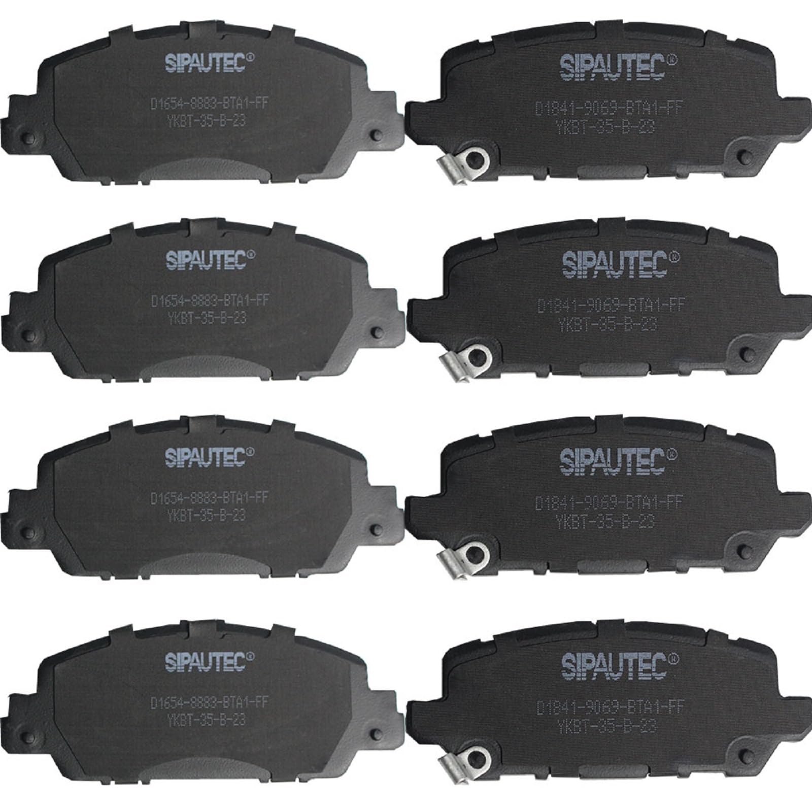 SIPAUTEC-Ceramic Disc Brake Pads 4-Wheel Set