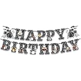 DIADARL Drum Theme Birthday Party Banner, Drummer Happy Birthday Banner for Boys Girls Kids Drum Party Baby Shower Decorations