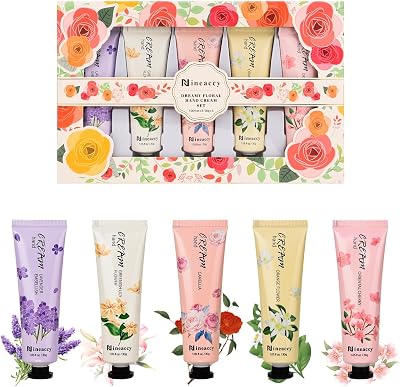 Nineaccy Floral Hand Cream Set 5 x 30ml Assorted Scents Cherry Phalaenopsis