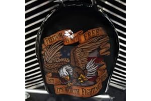 MOKUB Cowbell Horn Cover,Harley Custom Made,Terrible Motorcycle Cowbell Horn Cover Decoration,Motorcycle Accessories (Eagle)