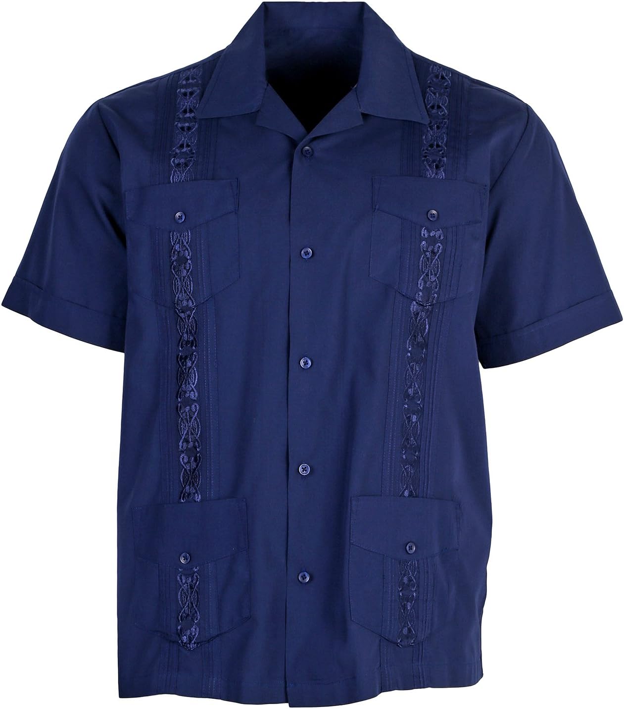 Mens Guayabera Shirts for Men | Short-Sleeve Shirt | Cuban | Wedding | Barong | Beach