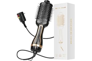 7MAGIC Blow Dryer Brush, 1200W Hair Dryer Brush Blow Dryer for Women, One Step Volumizer and Styler in One, Hot Air Brush with Ceramic Coating for Straight and Curling Hair Salon, Anti Frizz