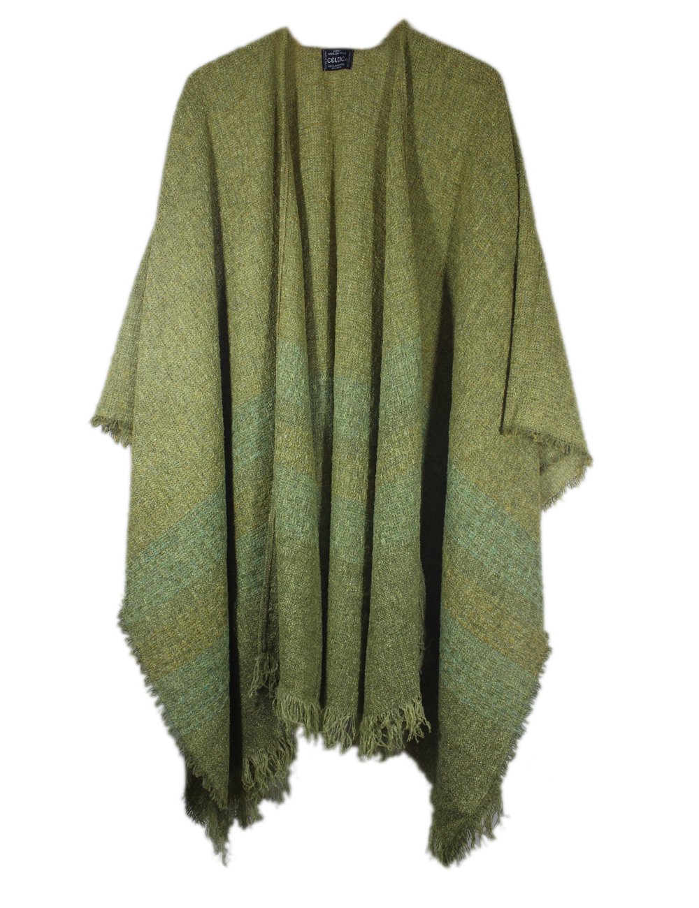 Biddy Murphy Irish Ruana 85% Lambswool 54" x 72" Made in Ireland Biddy Murphy Irish Ruana 85% Lambswool 54" x 72" Made in Ireland