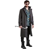 The Boys Billy Butcher Halloween Costume | Hawaiian Shirt &amp; Duster Jacket | Comic Book Antihero Character