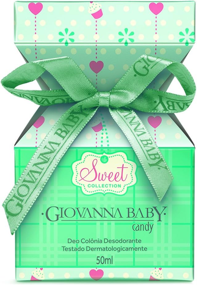 Linha Sweet Giovanna Baby - Deo Colonia Candy 50 ml - (Giovanna Baby Sweet Collection - Candy Eau de Cologne 1.69 Fl Oz.)