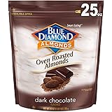 Blue Diamond Almonds Oven Roasted Dark Chocolate Flavored Snack Nuts, 25 Oz Resealable Bag (Pack of 1)