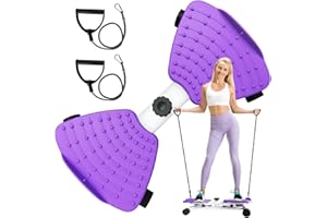 RTFLYKAY Twisting Waist Machine, Waist Twister Machine with Resistance Bands - 300 lbs Weight Capacity, Noiseless Home Gym for Ab Exercise Foot Massage and Weight Loss, Home Gym Equipment for Women/Men