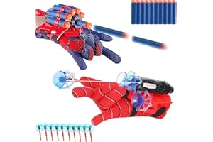 LINMANSHUO Set of 2 Kids Spider Web Shooterm, Spiderman Toy Fun Decoration Kids Educational Toy Wrist Launcher, Spider Hero Cosplay Costume Prop Launcher Wrist Toy Gift