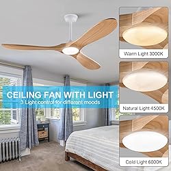 XBIBI 42 inch Ceiling Fans with Lights and