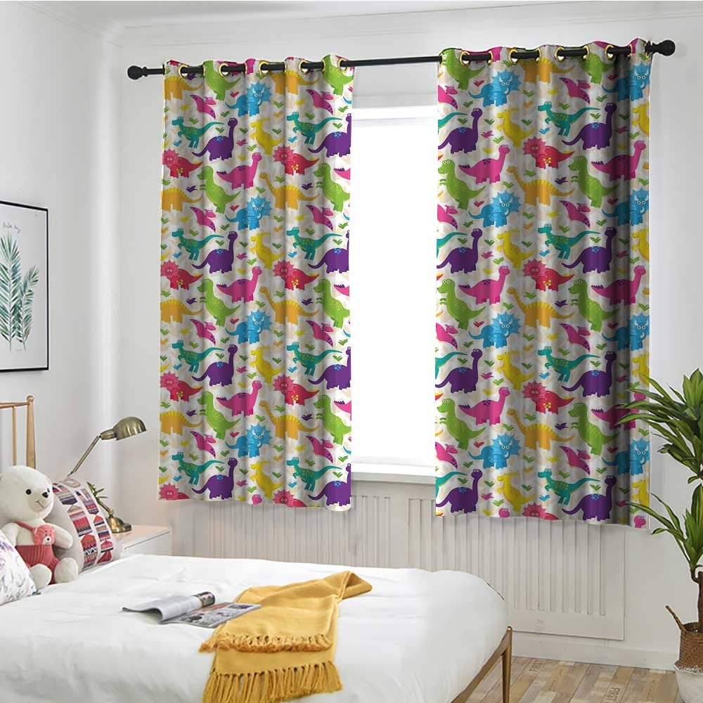 Amazon Com Blountdecor Customized Curtains Kids Cute Dinosaurs