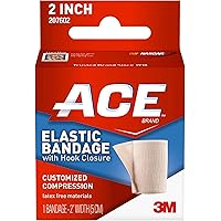 ACE - 544825 2" Elastic Bandage with Hook Closure, Beige (Pack of 2)