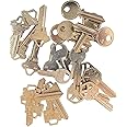 KEYSALACARTE 25-Piece Residential Key Blank Set – Includes 5 Each of Popular Key Blanks for Home & DIY Locksmithing (KW1, SC1