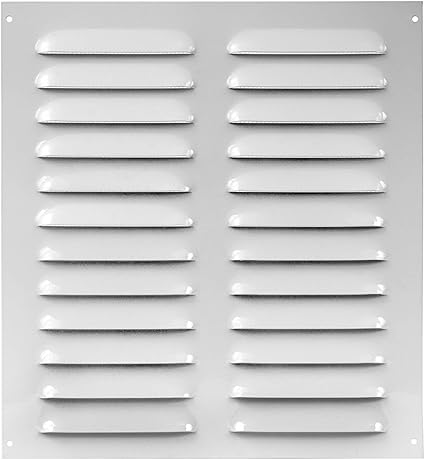Griglia Di Ventilazione Quadrata Incassabile 10cm Con Zanzariera In ABS Colore Bianco 17x17x1cm EDM - Foto 12