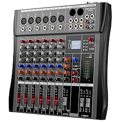 Professional DJ Audio Mixer - NEW BAXS 6 Channel DJ