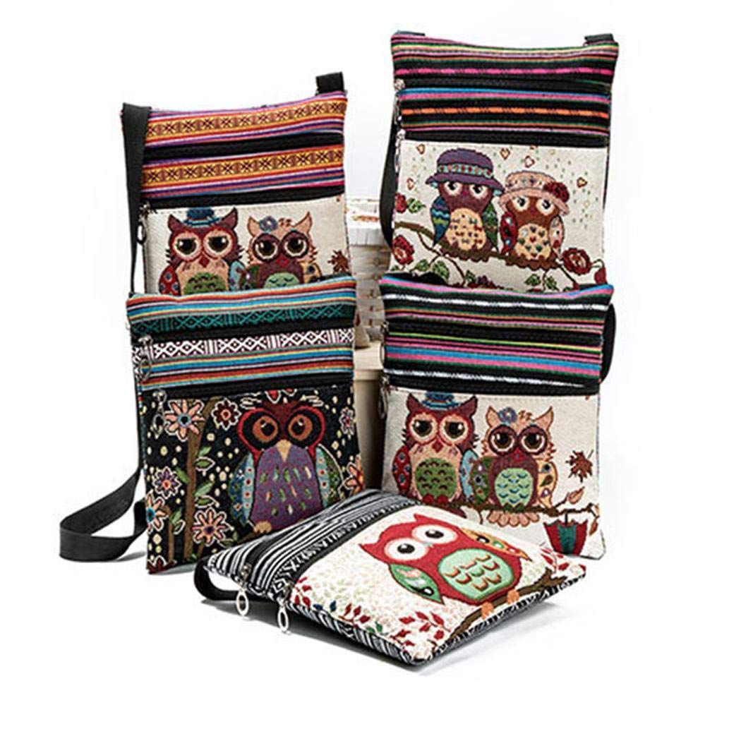 pairris Borsa a tracolla Messenger in stile etnico creativo da donna Borse a tracolla