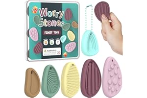 OASVTL Fidget Toys Adults Sensory Stone - Sensory Toys for Kids with Autism Squishy Toys Stocking Stuffers for Teen Boys Classroom Must Haves Anxiety Relief Items