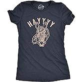 Womens Hayyy T Shirt Funny Hay is for Horses Hello Sarcastic Hilarious Graphic Novelty Tee