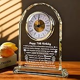 QIANRUNA 70th Birthday Gifts for Women, 70 Year Old Birthday Decorations Clock Gifts for Her, Meaningful Turining 70 Bday Gifts Idea for Women, Men, Friends, Mom, Dad, Sister