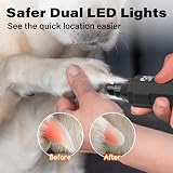 Casfuy 6-Speed Dog Nail Grinder Newest Enhanced Quiet Rechargeable Electric view 3