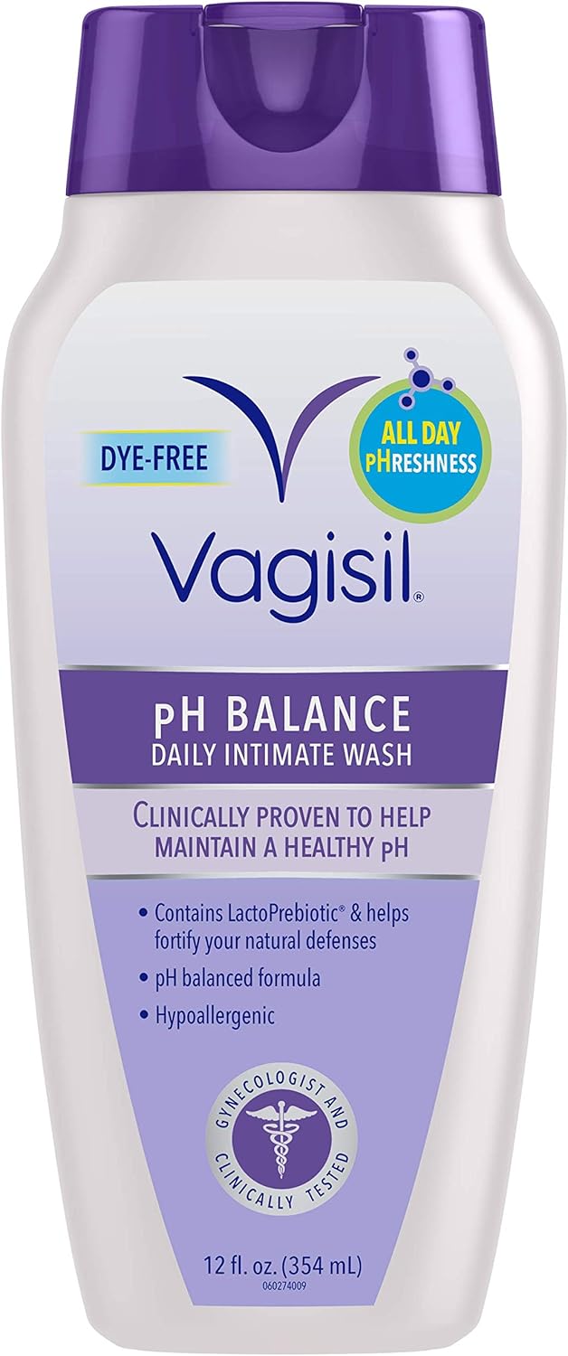 Vagisil pH Balanced Daily Intimate Feminine Wash for Women, Gynecologist Tested, Hypoallergenic, 12 Ounce: Health & Personal Care
