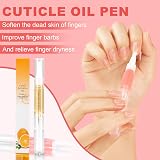 Meschett Cuticle Oil Pen 3Pcs Nail Care with Nail File Orange Strawberry Aloe view 4