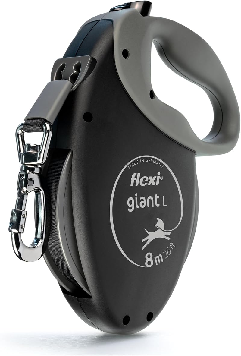 Flexi Giant Plus 8m Retractable Dog Lead 25kg Neon Strap Germany Made