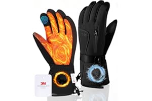 GXCROR Winter Gloves for Men & Women, Waterproof Touchscreen Ski Gloves with 3M Thinsulate -22°F Warmth, Windproof Cold Weather Gloves for Skiing, Cycling, Camping