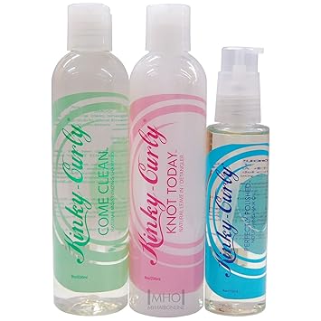 Amazon Com Kinky Curly Shampoo Leave In Detangler Polished