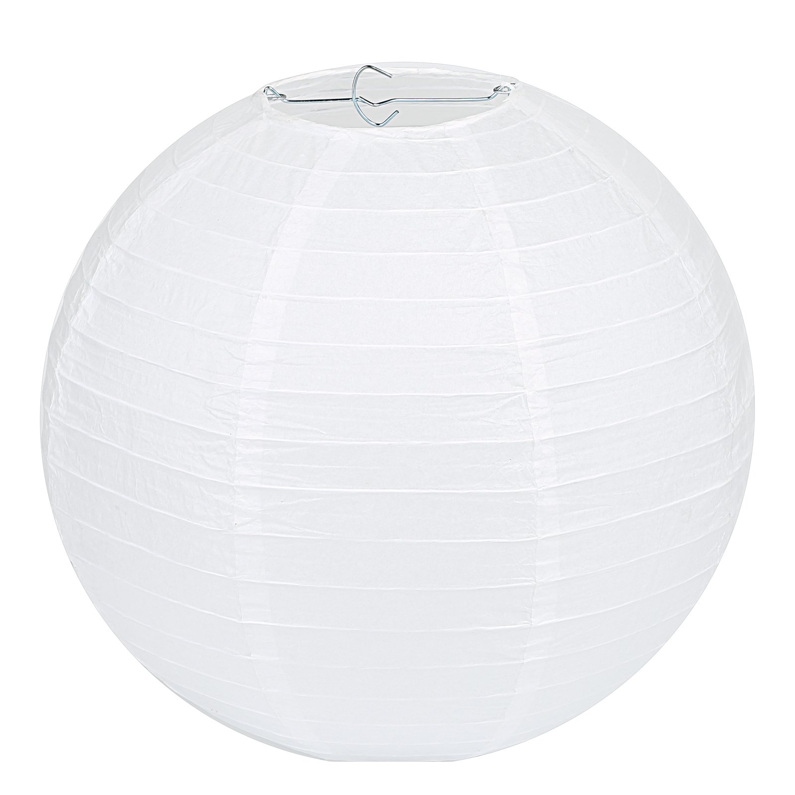 LIHAO [10pcs Paper Lanterns] White Round Paper Lanterns, Decoration for Wedding Party Wedding Garden (Diameter 25 cm)